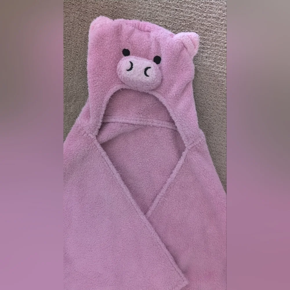 Just For Kids Unisex Hooded Pig Blanket